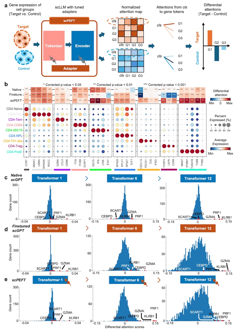 Biomarker insights provided by scPEFT